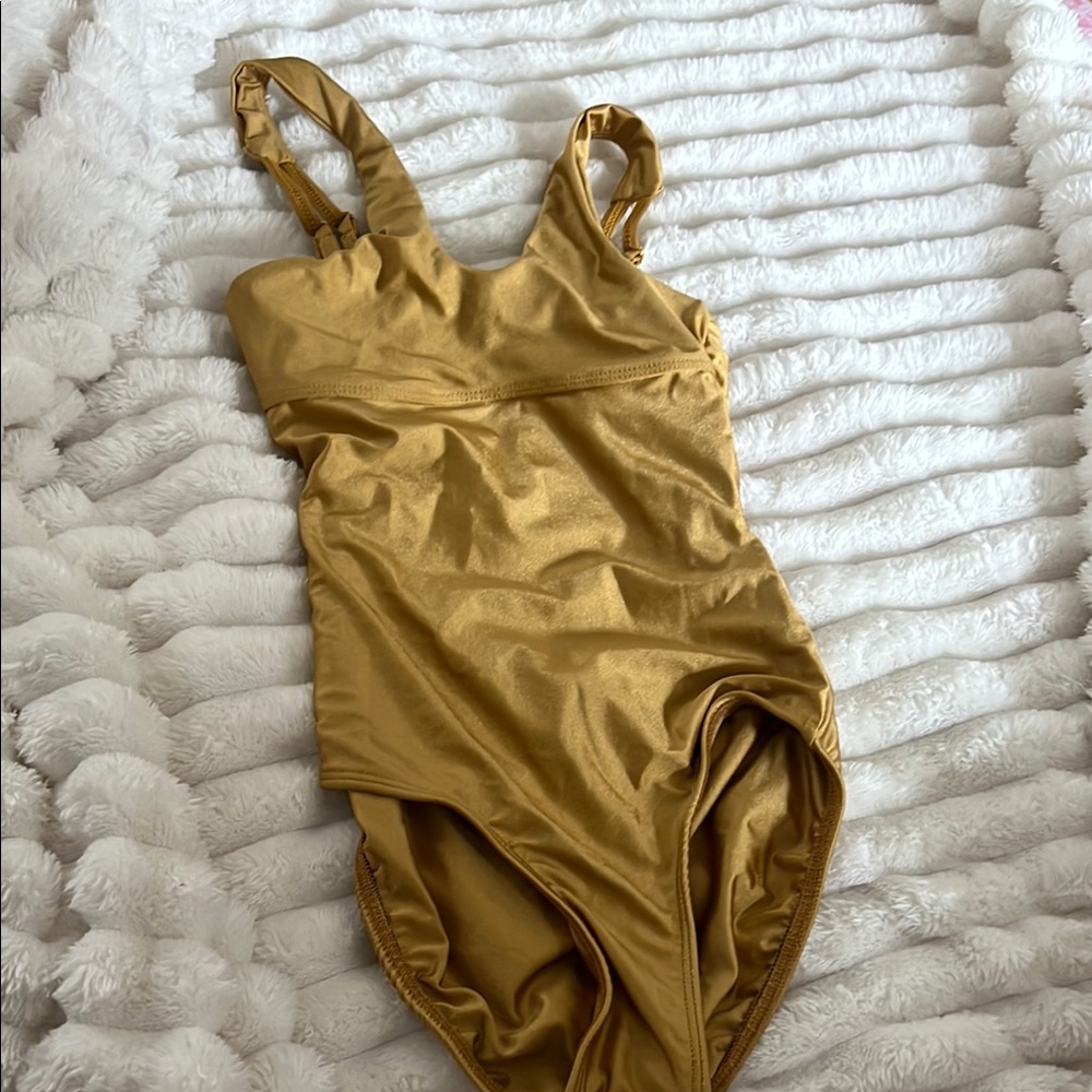 Girls' Gold One-Piece leotard